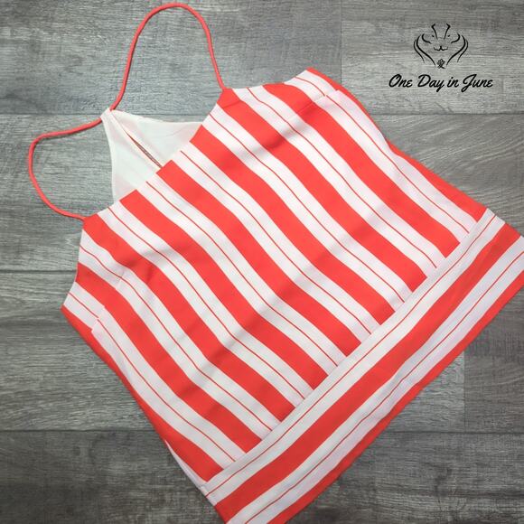 Banana Republic Racerback Spaghetti Strap Top Size 8 - Picture 1 of 5
